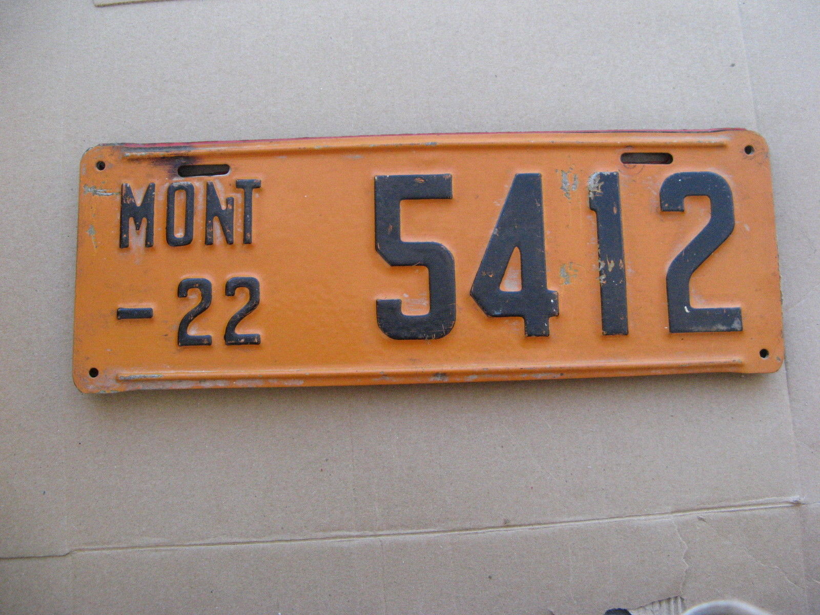 1922 Montana License Plate