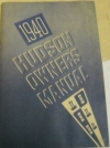 >1940 Hudson Owners Manual