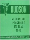 >1940 Hudson Mechanical Procedures Manual